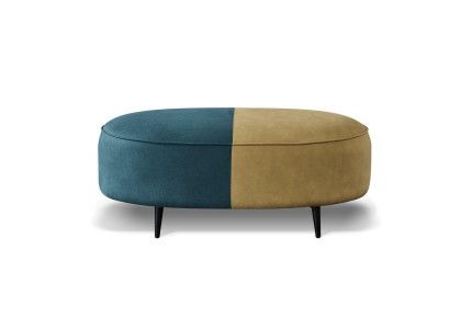 Design Pouf ovale Chesterfield Poggiapiedi Pouf Pouf Panchina imbottita Sgabello