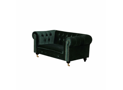 Chesterfield 2 posti Classico lusso decorativo stile rococò barocco divano tessile