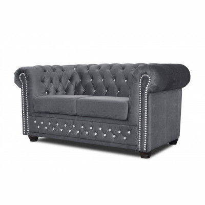 Chesterfield York Blink con funzione letto Tessuto Divani Imbottiti Divani Nuovi