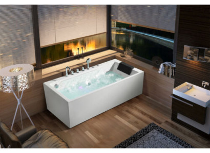 Vasca idromassaggio Jacuzzi Spa con illuminazione a LED getti idromassaggio bolle