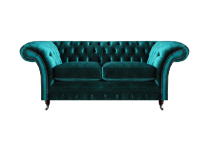 Chesterfield Design Divano Verde Due posti Divano Arredamento Mobili Imbottiti