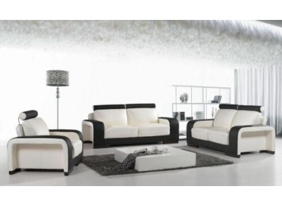 Design Divano Set Divani Divani Poltrone 3 posti in pelle