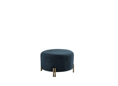 Designer Pouf blu scuro Salotto Poggia piedi Sedute Mobili di lusso