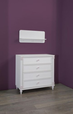 Camera dei bambini comò con cassetti Mobili in legno Stile country credenza Bianco