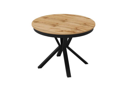 Tavolo da pranzo di lusso marrone Tavolo rotondo Sala da pranzo Legno Design Tavoli 100 cm