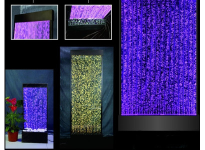 Separatore Scaffale Armadio Parete acqua Colonna Pareti Waterwall LED 120x200