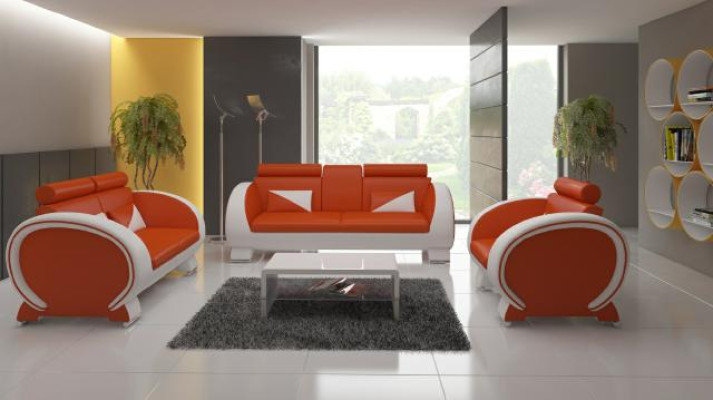 DIVANO IN PELLE 3+1 CON IMBOTTITURA DIVANO IMBOTTITO DIVANO IN PELLE SOFA DESIGN CON USB