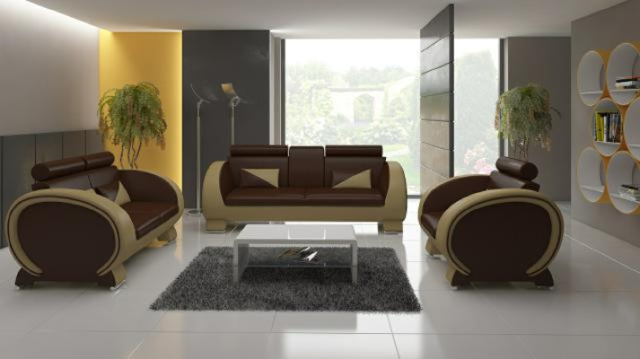 DIVANO IN PELLE 3+1 CON IMBOTTITURA DIVANO IMBOTTITO DIVANO IN PELLE SOFA DESIGN CON USB