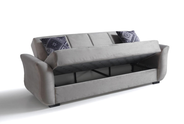 Sofà 3+2+1+1 con funzione letto, set completo tessile divano poltrona letto