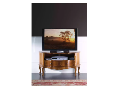 Classico lusso credenza design televisivo a cassetto in legno marrone.