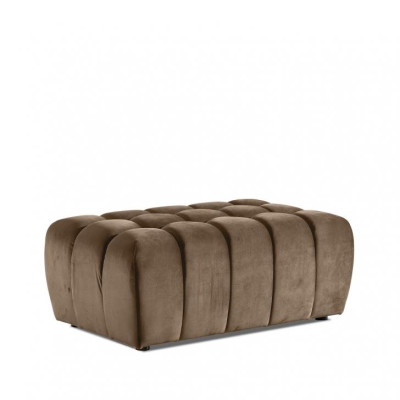 Sgabello Poggiapiedi Pouf Chaise longue Panca Velluto Tessuto