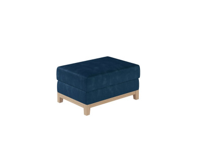 Design Pouf Poggiapiedi Pouf Ottomana Sedia Chaise Imbottita Pufa Blu