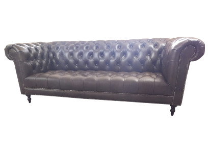 Divano 4 posti Chesterfield divano di lusso 245cm in pelle divano mobili